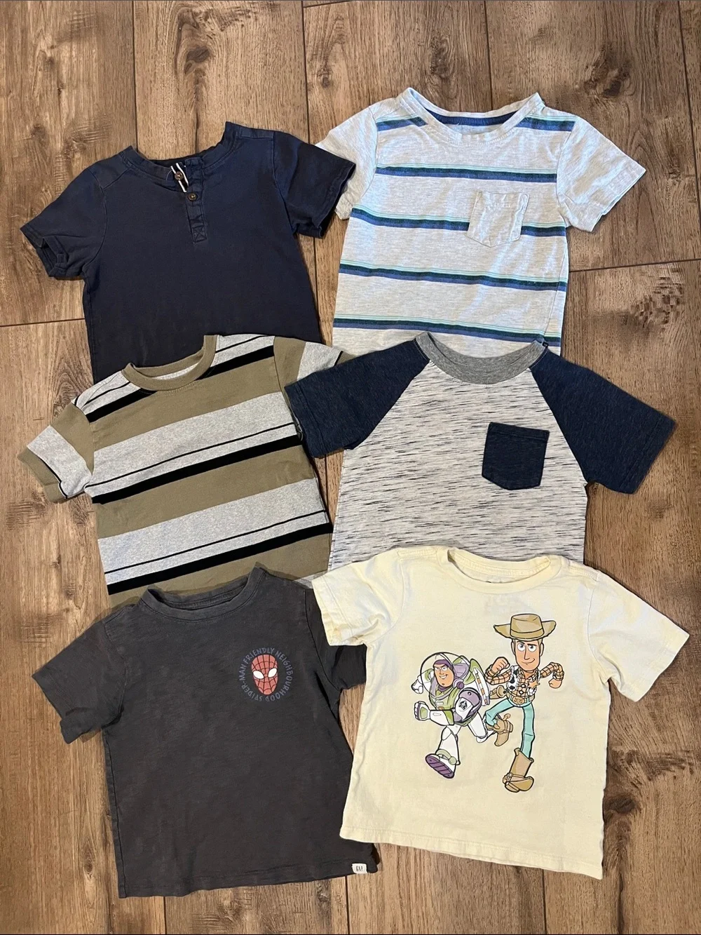 Lot of 6 Boys Short Sleeve Tees - 4T